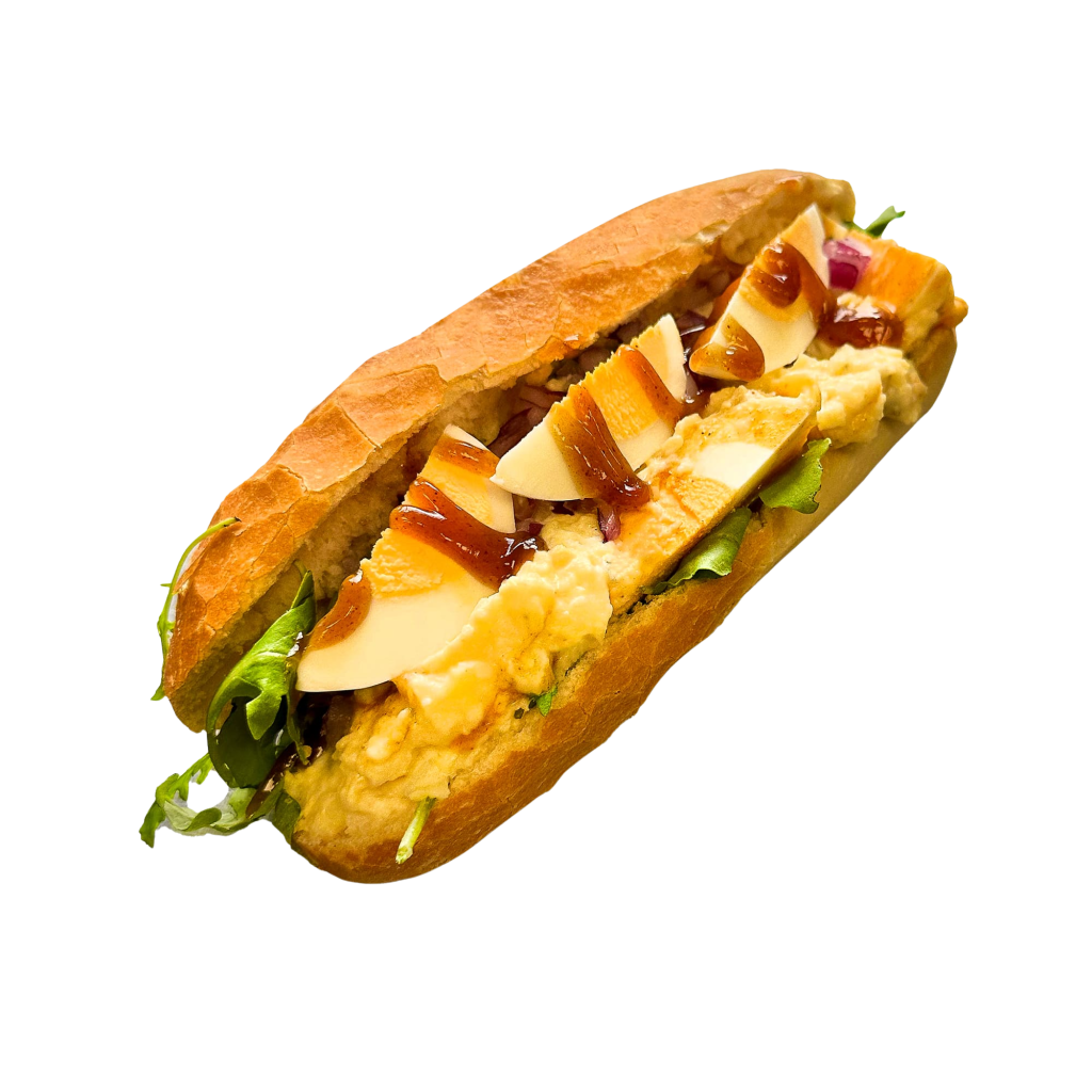 Baguette huisgemaakte eiersalade