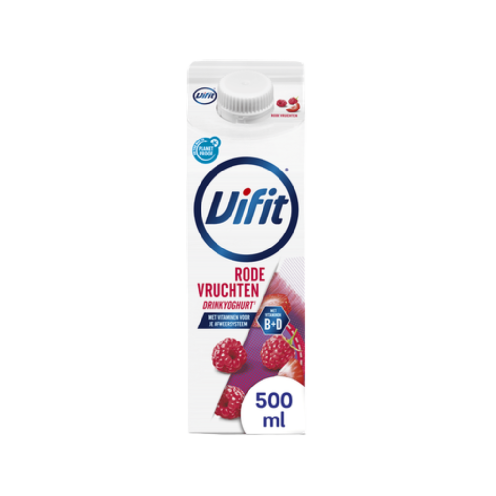 Vifit drinkyoghurt rode vruchten 500ml